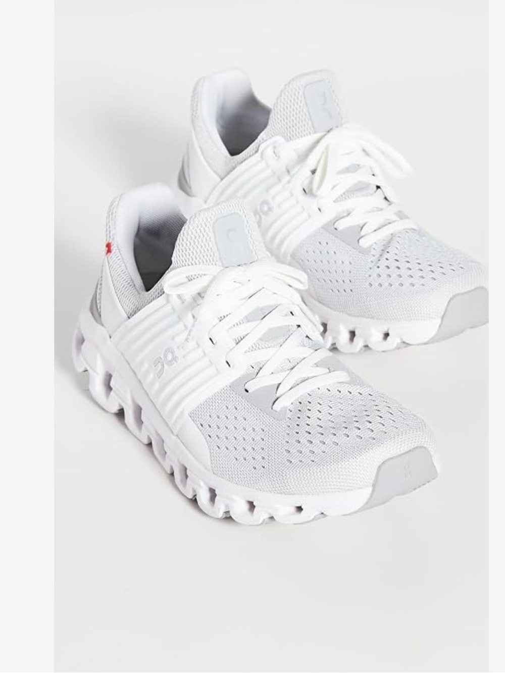 On Running cloudswif women size 8 Lightgray Running Sneakers - White